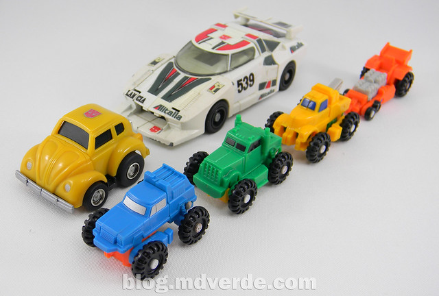 Transformers Micromaster Monster Trucks Patrol (Hydraulic, Slow Poke, Big Hauler, Heavy Tread) - Transformers G1 Micromasters - caja