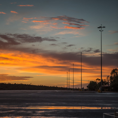 clouds sunrise airport australia northern territory yulara oceania