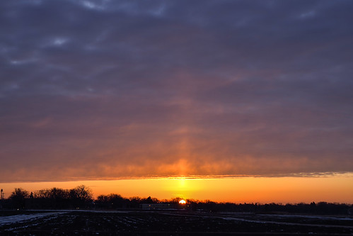 morning sky orange sun sunlight sunrise colorful horizon clouddeck