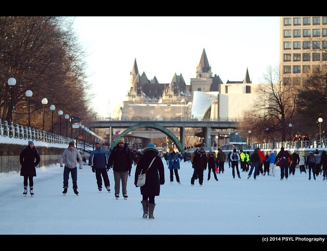 People on Rideau Canal