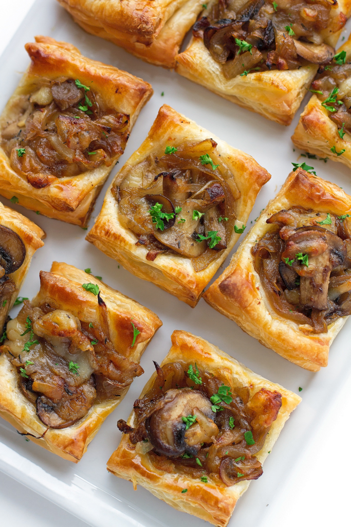 Gruyere Mushroom & Caramelized Onion Bites Recipe