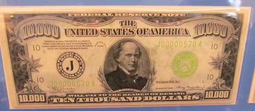 10,000 bill at Denver Federal Reserve