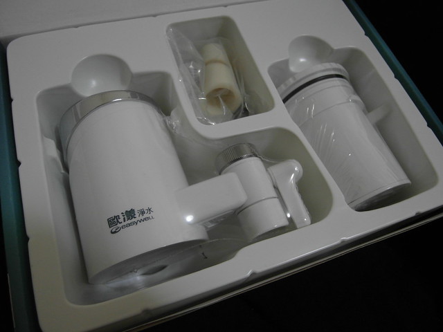 商品內盒零組件@ALYA歐漾龍頭式淨水器