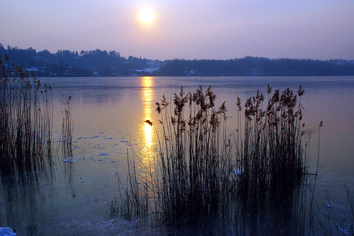 sun gelo lago italia tramonto sole inverno brianza lombardia lecco ghiaccio oggiono lagodiannone lagogelato pentaxlife lagodioggiono