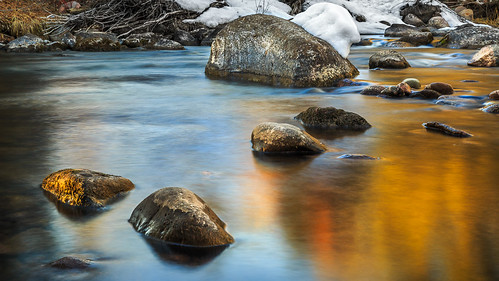 longexposure winter snow river colorado stream unitedstates vail gorecreek intensifypro