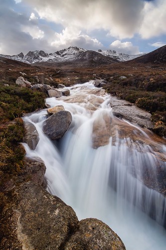 sky mountain water scotland waterfall europe glen isle arran ayrshire cirmhor sannox