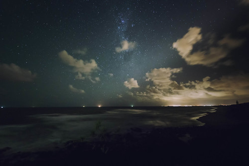 beach night high australia queensland sunshinecoast highiso milkyway starlight coolum pointarkwright