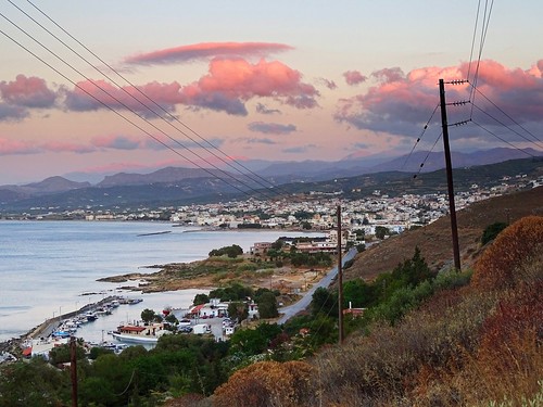 sunset sea summer nature water clouds marina landscape evening mediterranean view kreta greece crete kriti kissamos