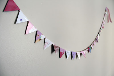 Upcycled Card Bunting