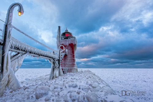 winter lighthouse snow ice landscape nikon michigan lakemichigan westmichigan d810