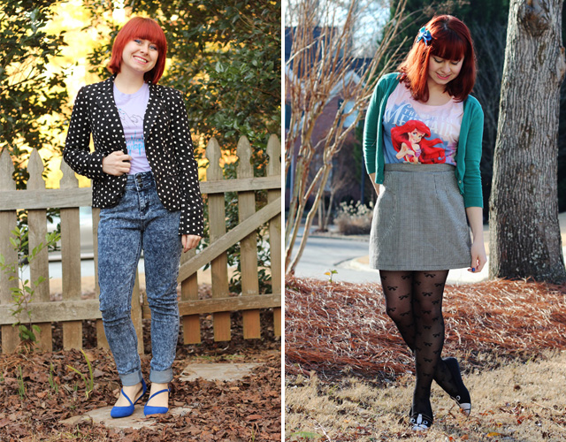 Remix: Styling a Graphic T-shirt for Cool Weather | Petite Panoply