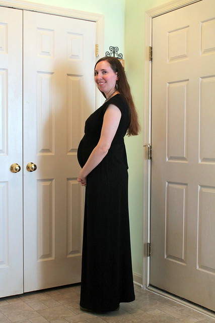 Maternity maxi-dress