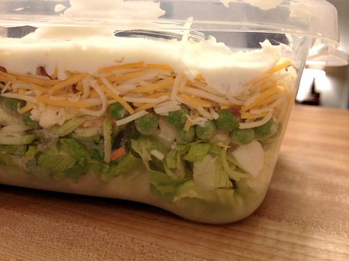 Delicious (Make-Ahead) Layered Lettuce Salad - Andrea Dekker