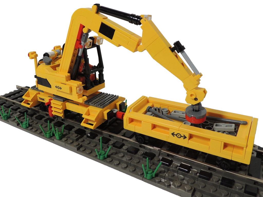 Farvel Begrænsninger Arbejdskraft LEGO Train Magnet Swing Crane MOC by Flickr user LEGO Lucas