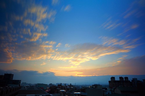 rooftop sunrise glow cloudy jan 01 日出 2015 一月 頂樓 深耕