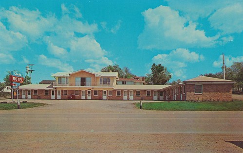 southdakota vintage postcard motel chucks murdo
