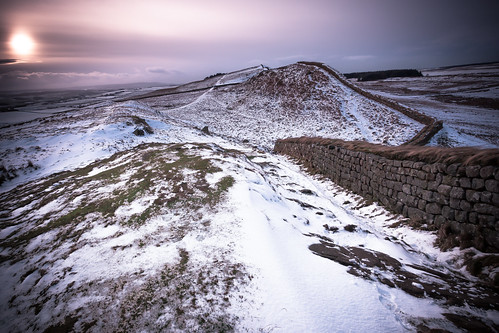 winter england sky snow castle grass wall canon landscape roman unitedkingdom fort lee filters drama hadrians 6d bardonmill