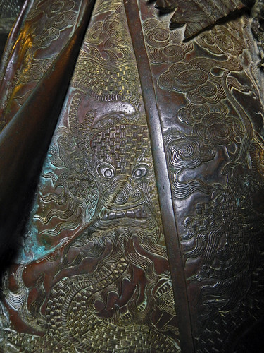 Detail of the King's Gown in Khai Dinh Royal Tomb in Hue, Vietnam