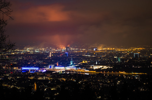 city longexposure nightphotography urban panorama night dark linz lights austria industrial cityscape menacing