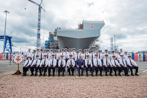 HRH Prince Charles visits HMS Prince of Wales