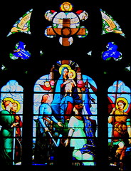 Domremy - vitrail de la basilique du Bois-Chenu