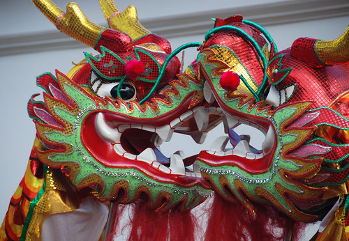 Chinese New Year Dragons Clash
