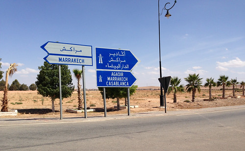 highway morocco trafficsign