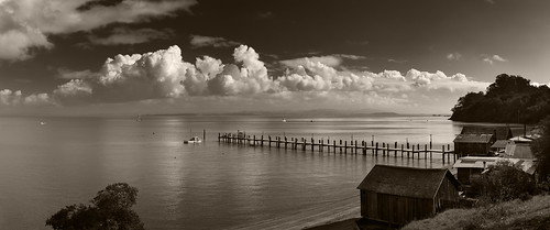 california sky blackandwhite water clouds landscape pier marincounty sanfranciscobay sanrafael fishingvillage sanpablobay chinacampstatepark