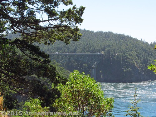 The Deception Pass Bridge from near where we parked, Deception Pass State Park, Washington