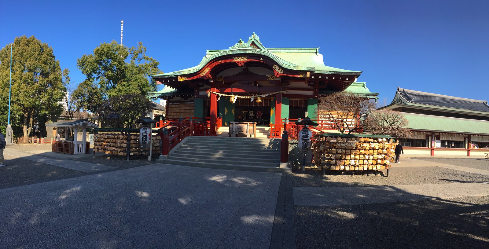 Panorama of the Kameido Tenjin Shrine