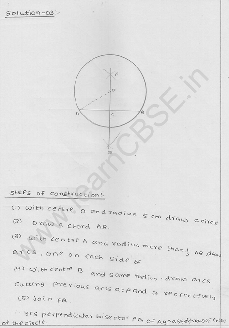 RD Sharma Class 9 solutions Chapter 17 Constructions Ex 17.1 Q 3