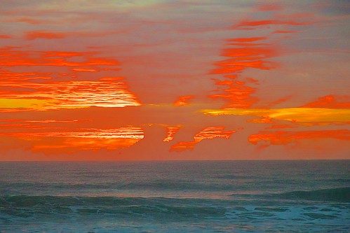 ocean sunset beach dawn surf florida indialantic
