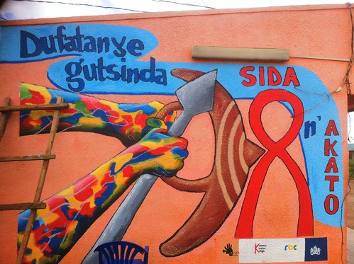africa streetart mural aids murals rwanda artists stigma socialchange kinyarwanda kayonza africancontemporaryart “busstop” kuremakurebakwiga “buspark”