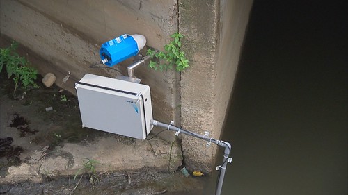 宇鴻科技的出水口裝設監測裝置
