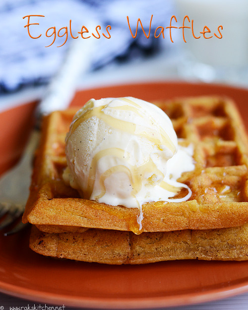 Eggless waffles recipe | Eggless waffle recipe - Raks Kitchen