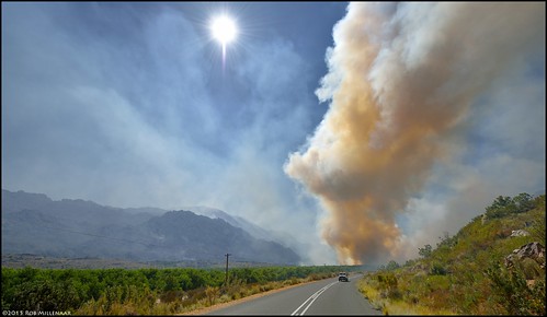 landscape southafrica fire scenery westerncape citrusdal