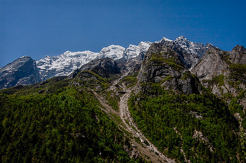 Manda peaks from Bhagirathi Valley