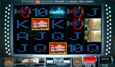 The Six Million Dollar Man slot game online review