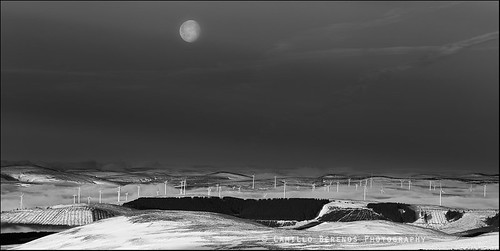 morning winter moon snow dawn scotland hillwalking dumfriesandgalloway windturbines scottishborders landscapephotography