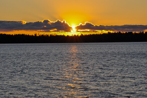 sunset sverige växjö solnedgång kronobergslän