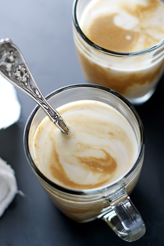 Salted Caramel Cashew Latte | girlversusdough.com @stephmwise