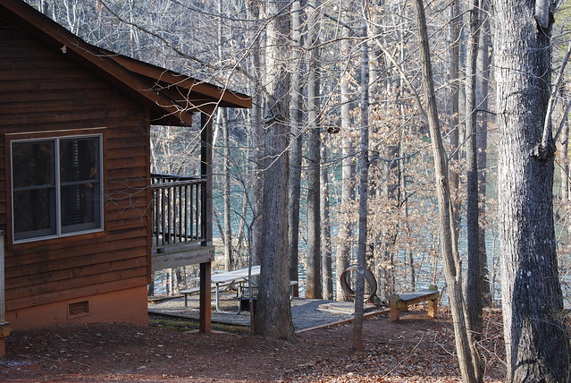 Cabin 9 is 2 bedroom waterfront cabin with a great location for privacy and romance