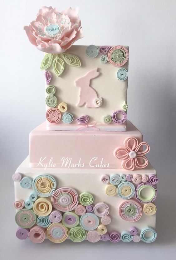 Quilled Easter Cake by Kylie Marks