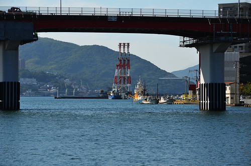 bridge autumn japan harbor october view under 日本 nagasaki kyushu 九州 2014 10月 長崎県 十月 神無月 kannazuki かんなづき themonthwhentherearenogods 平成26年