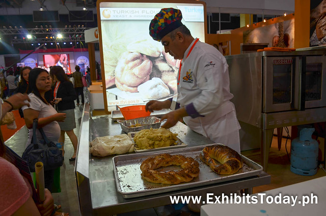 Baking demo at the Turkish Flour booth