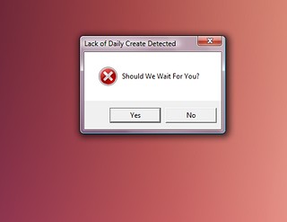 Daily Create Error Message