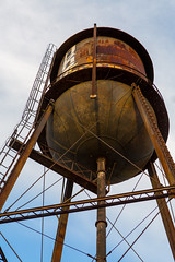 water tower close up