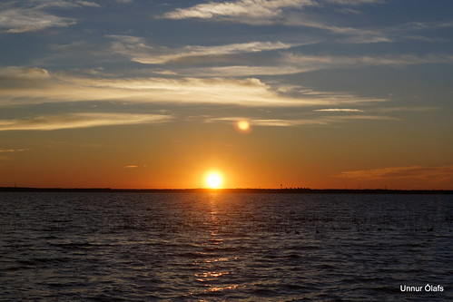 sunset red sky sun lake yellow vatn sólarlag sunsetview rauður áramót201415