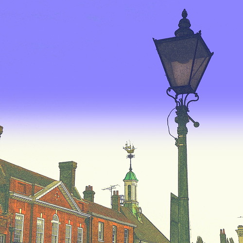 streetlamp surrey clocktower lamppost cupola historical farnham castlestreet gradeiilisted archetectural oldtownhallbuildings