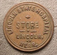Lincoln State Hospital token obverse